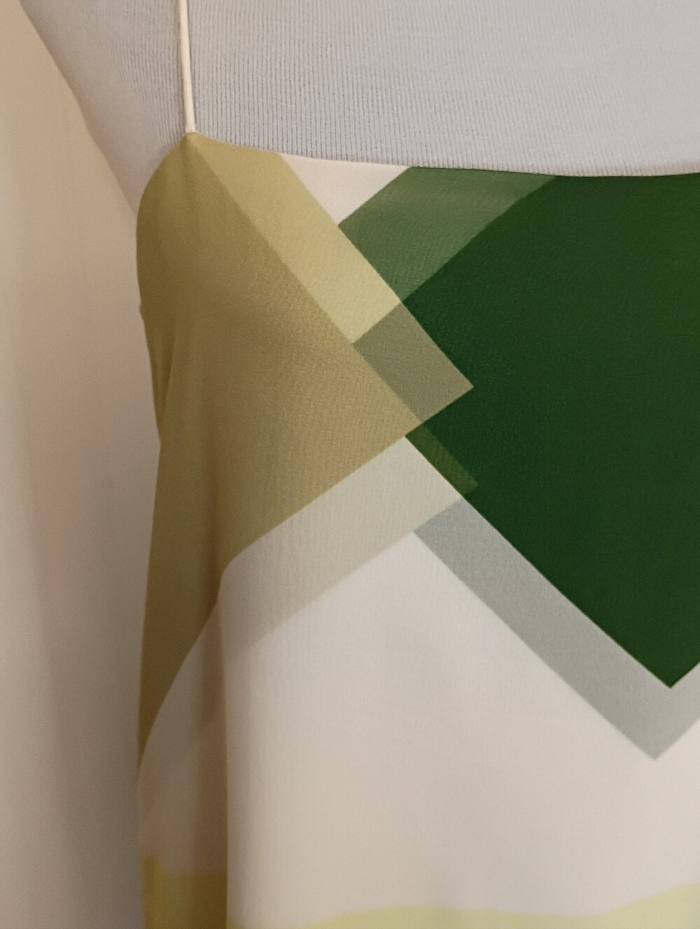 Tibi Pieza Draped Silk Slip Dress Colorblock Green Yellow Black Size 10 - Picture 6 of 15